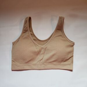 Real Brand Intimates Sports Bra Nude Size Small Removable Pads